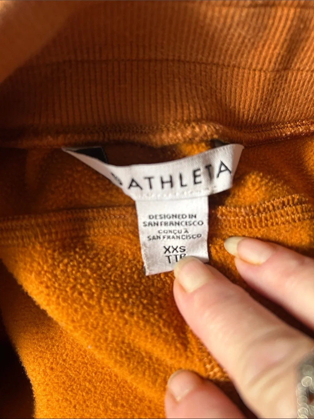 Athleta Cozy Drawstring Joggers in Burnt Orange